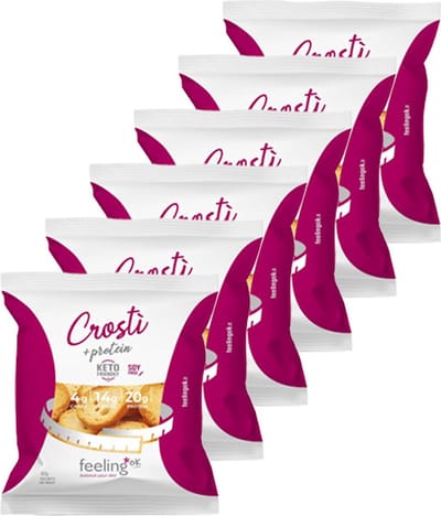 Feeling OK | Crosti Toastjes Kaas | 6 stuks | 6 x 50g
