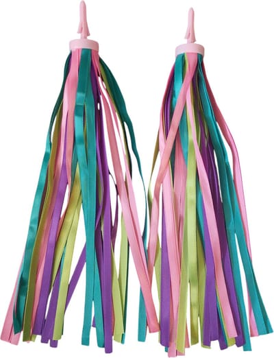 Stuurslingers - Fietsversiering voor Kinderfiets - Versiering voor Step - Stuurversiering Fiets - Handvatstreamers - 27 cm - 2 Stuks