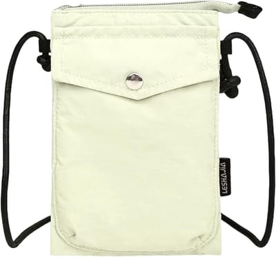 Lichte Nylon Telefoon Schoudertas Dames - Compacte Crossbody Tas met Verstelbare Riem