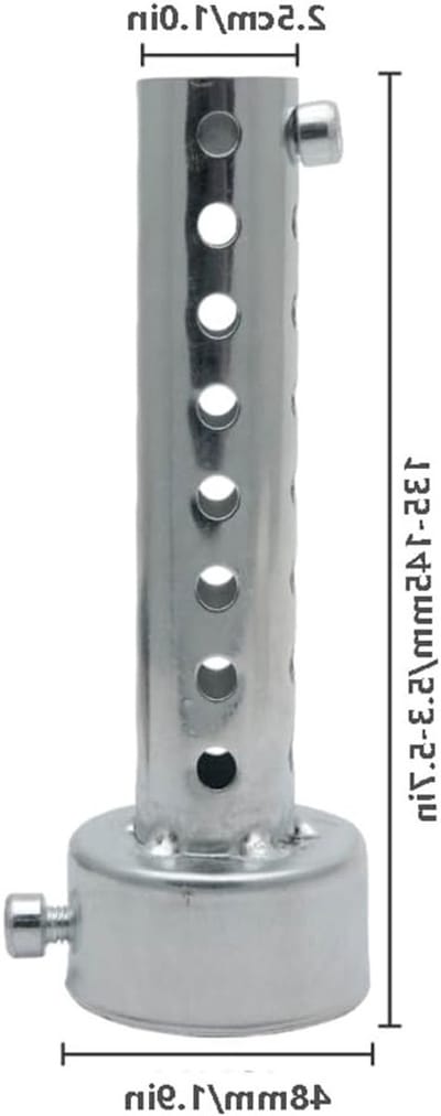 Universele 48mm Uitlaatdemper voor Motorfiets - DB Killer, Geluidsdemper en Versterking - Zilver