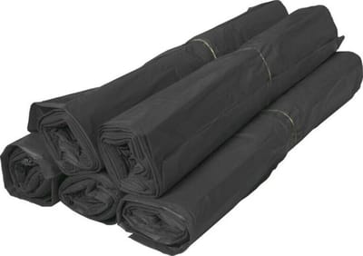 Eleganca stevige HDPE vuilniszakken - 63x70 cm - 250 gebruiksvriendelijke afvalzakken voor pedaalemmers, afvalemmers, inbouwprullenbakken en touch bins - zwarte vuilniszakken - 5 rollen van 50 afvalzakken