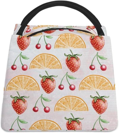 Lunchtas Kinderen - Isolatietas Klein - Lunch Meenemen - Lichtgewicht Ontwerp - 198 Gram - Fruitpatroon