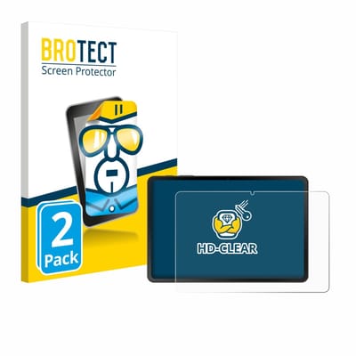 BROTECT - Screenprotector voor Doogee Tab A9 - Folie Beschermfolie transparant 2 Stuks