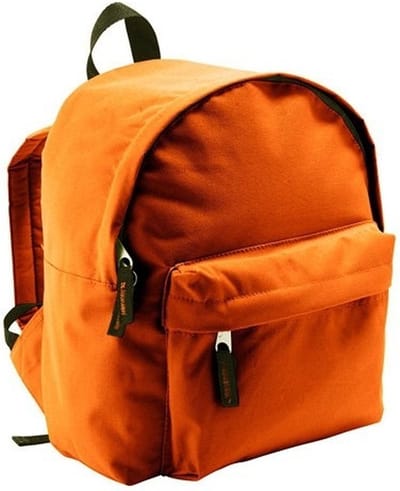 Sols Rugtas - kinderen - oranje - 9 liter - 25x30x12 cm - rugzak met voorvakje - schooltas - sporttas