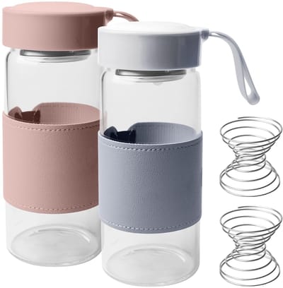 Allecto - Shaker Bottle Set - Set van 2 - 480 ml - BPA Vrij - Ideaal voor eiwitdranken - Perfect voor fitness - Handig voor onderweg - Transparant ...
