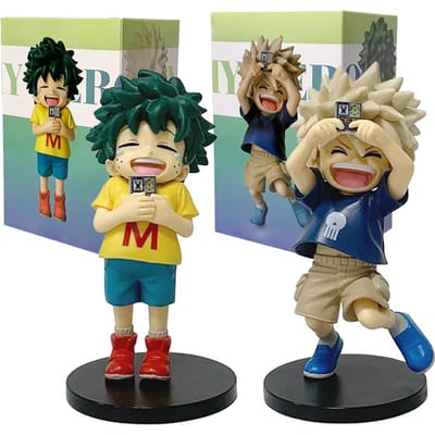 : My Hero Academia Actiefiguren Izuku Midoriya & Katsuki Bakugo Perfect Verrassingscadeau voor Kinderen Collector's Edition