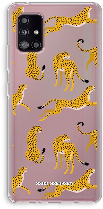 Case Company® - Hoesje geschikt voor Samsung Galaxy A51 5G hoesje - Luipaard - Soft Cover Telefoonhoesje - Bescherming aan alle Kanten en Schermrand