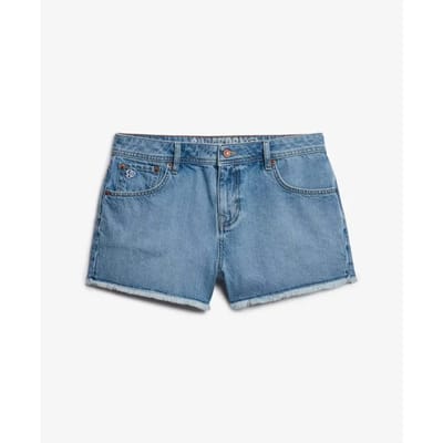 Superdry - Mid Rise Denim Hotpants - Dames - Jeans shorts