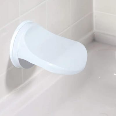 Badkamer Douche Voetensteun met Zuignappen Stap Hulp Grijper Houder Pedaal Stap Zuignap Antislip Voetpedaal Voeten Wassen wit