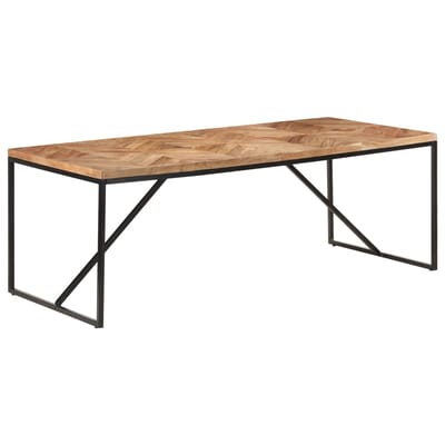 vidaXL - Eettafel - 200x90x76 - cm - massief - acaciahout - en - mangohout