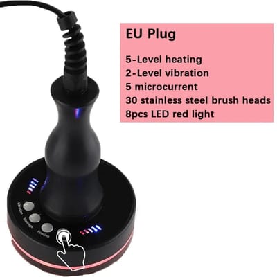 Elektrische Meridiaan Borstel Massager Schrapen Lymfatische Cupping Guasha Apparaat Trillen Anti Cellulite Massager Vetverbrander Gewichtsverlies CN