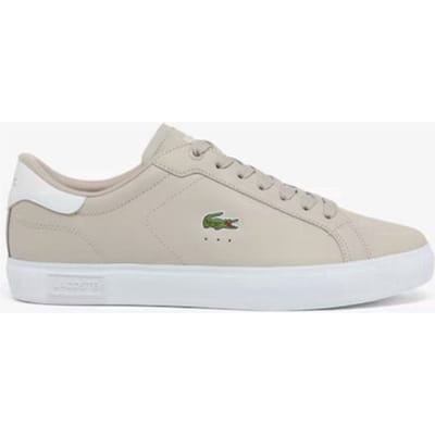 Lacoste POWERCOURT 126 1 SMA GRY/WHT Heren Sneakers - Maat 40 grijs-wit