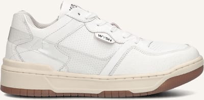 Wysh Asa Sneakers Meisjes - Leren Sneaker - Wit - Maat 30