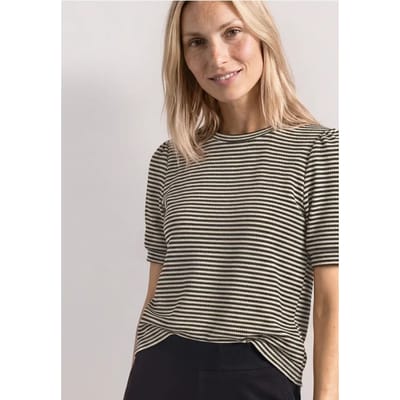 Shirt met ronde hals en print