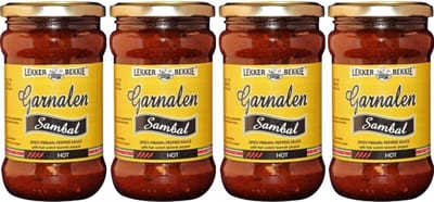 Lekker-Bekkie Sambal Shrimp 290ml x 4 Stuck- De perfecte garnalensambal voor bij al je favoriete gerechten - De perfecte garnalensambal voor bij al je favoriete gerechten! 4 stuks