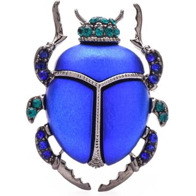Wuli&baby Kever Insect Schattig The Beatles Vrouwen en Kinderen Broche Speld Sieraden Cadeau blue