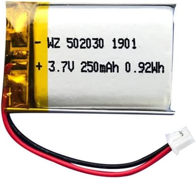 Oplaadbare Lithium Batterij 3.7V 250mAh - Compact en Veilig Model 502030