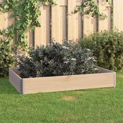 vidaXL - Plantenbak - verhoogd - 80x120 - cm - massief - grenenhout