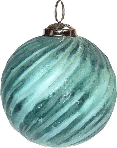 Clayre & Eef Kerstbal Overig Ø 7 cm Groen Glas Kerstballen