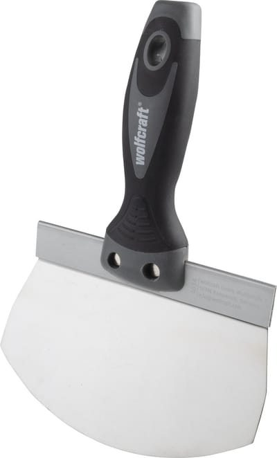 wolfcraft - Troffel Rond - Kuipspatel RVS - Emmer / Specie Stuc / Kuip Spatel - 4034000