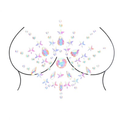 Body Jewelry Stickers - Chest - Glow in the Dark - Opal