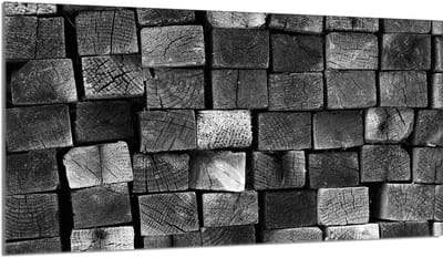 TMK ArtDeko - Beschermglasplaat voor Fornuis - 90x52cm - Hout - Veilige Montage