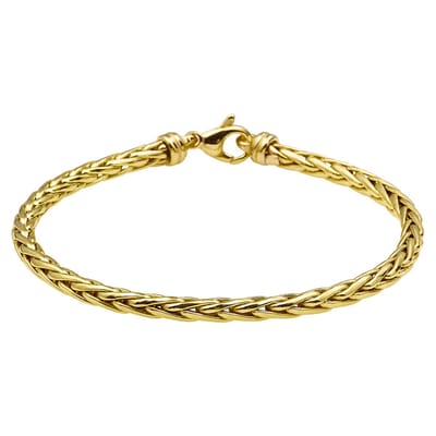 ZilGold Armband 5000118 Geelgoud Vossenstaart 4 mm 19 cm