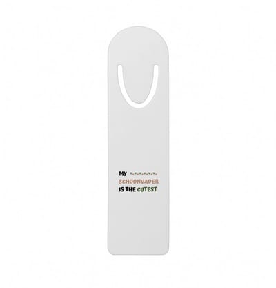 Hacebo® - my schoonvader is the cutest metalen boekenlegger - schattige schoonvader - vader cadeautjes - vaderdag - verjaardagscadeau - verjaardag - cadeau - geschenk - kado - gift Bladwijzer boekenleggers - 12.7 cm x 3.2cm