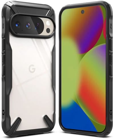 Ringke Fusion X | Hoesje Geschikt voor Google Pixel 10 / 10 Pro | Back Cover | Militaire Standaard | Zwart