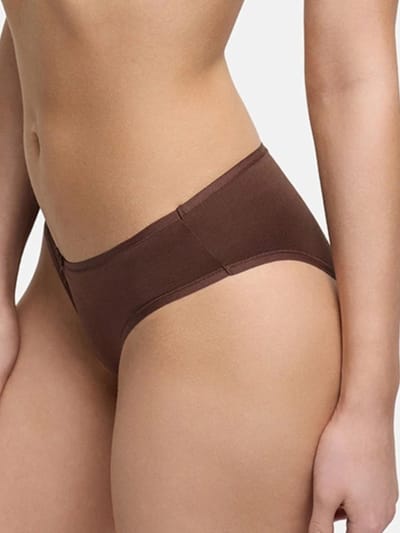 cfab - Basis katoenen slips - Pak van 3 - Bruin - XL