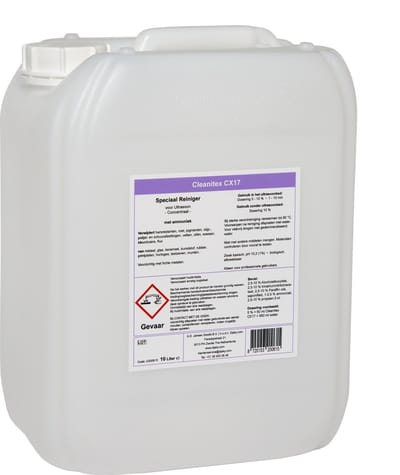 CLEANITEX CX17 - 10L Reinigingsconcentraat voor klokken, horloges, juwelen en meer! | Ultrasoon vloeistof - reinigings - reiniger - reinigingsmiddel - middel