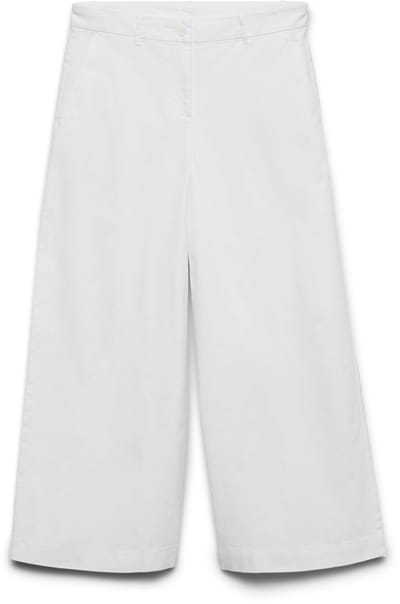 Vero Moda Awvana Wide Ankle Broek Wit XS Vrouw