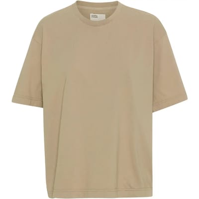 Dames-T-shirt Colorful Standard Organic oversized oyster grey