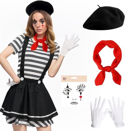Thema Kostuum voor Pantomime, Carnaval en Halloween - Perfecte Outfit voor Feestjes en Evenementen