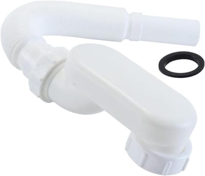 Flexibele Afvoer Sifon - Douche Afvoer Bad Afvoer - Badkamer Installatie - Ruimtebesparend Ontwerp - 48-96 cm - Wit