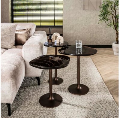 Bijzettafel H55 Eclips - Koper antiek finish