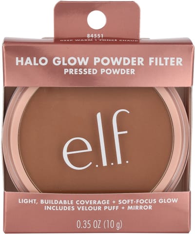 Halo Glow Powder Filter Deep Warm 10 g – Setting Powder, Blurring, For Deep Skin Tones, Deep Warm, Suitable For Daily Makeup Routine