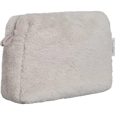 Baby's Only Baby Toilettasje Cozy - Verschoningstasje gemaakt van teddystof - Luieretui - Urban Taupe - 25x10x20 cm - Met ritssluiting