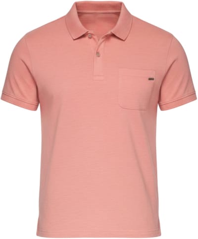 OMBRE Polo - Regular Fit - Katoen - Korte Mouw Roos S