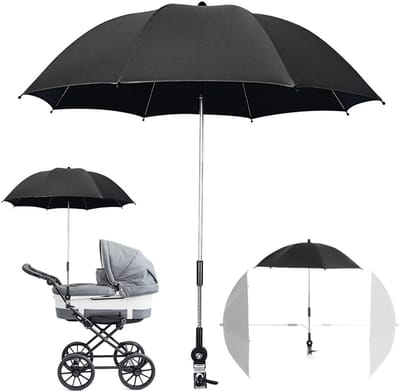Universele parasol voor kinderwagen met UV-bescherming, UPF50+, 75 cm - Zonwering en schaduw voor baby's en peuters