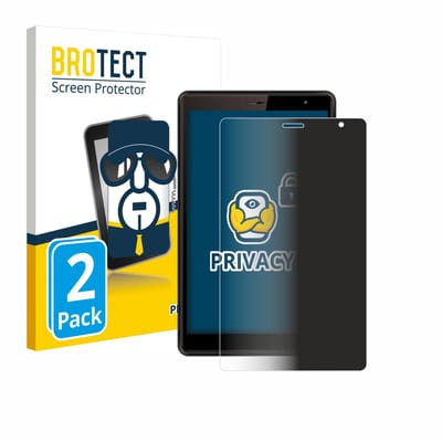 BROTECT - privacy screenprotector voor Logicom Tab 80 8" - Folie Beschermfolie Blauwlichtfilter 2 Stuks