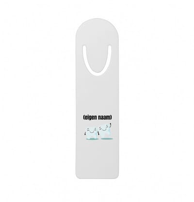 Hacebo® - 2 tanden metalen boekenlegger - Tandarts - mondhygienist - met eigen naam - leuk cadeau voor iemand die tandarts is - cadeau - kado Bladwijzer boekenleggers - 12.7 cm x 3.2cm