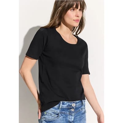 T-shirt in effen kleur