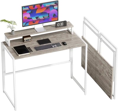 HOMCOM-Schrijftafel-MDF-100x48x87,5cm-Natuurlijk hout