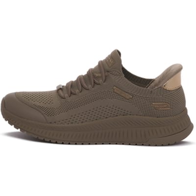 Skechers Dames BOBS Squad 4 Dire Step Slip Ins Sneakers Dark Taupe