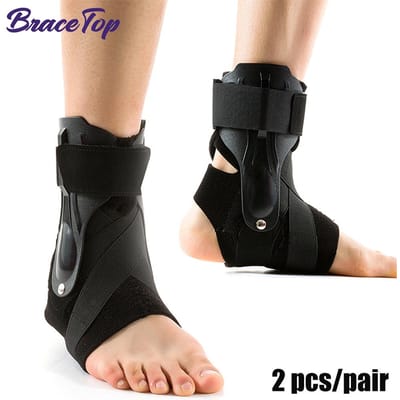 Enkelband Verstuiking Verzorging Brace Enkel Spalk Stabilisator Beschermer Perfect Voor Verstuikte Enkel Blessure Herstel Achillespeesontsteking Mannen Vrouwen S