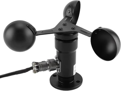 Windsensor 4-20mA - Anemometer meetbereik 0-30m/s - Nauwkeurige windsnelheidsmeting voor kassen