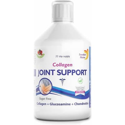 Swedish Nutra Joint Support Flex – Vloeibaar Gewrichtssupplement – Collageen, Glucosamine & Chondroïtine – Suikervrij – Bessensmaak – 500 ml (33 dagen)