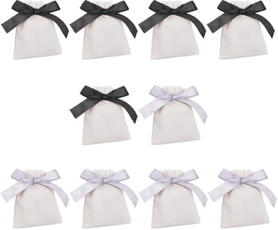Dailygoods- Fluwelen Zakken 10 Stuks - Geschenkzakken - Sieraden Zakjes - Snoep Zakken - Huwelijksfeest Cadeauzakjes - Duurzaam Flanel 12x10cm - Geschenktas