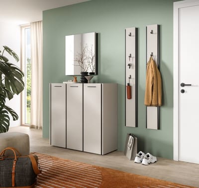 Moderne Garderobecombinatie Kasjmier - Spiegel en Ladekast - 180 cm Breed